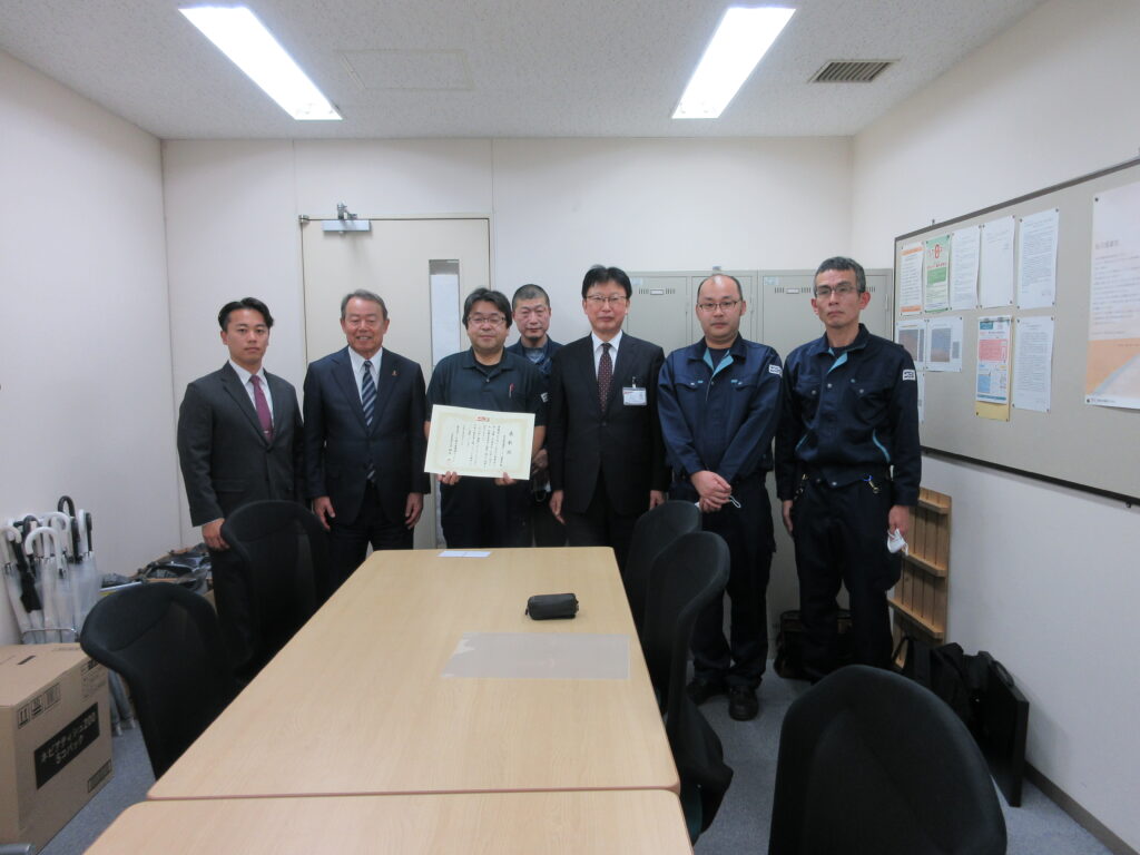 JR東日本環境アクセス様「労働災害等防止 継続表彰式」へ参加しました